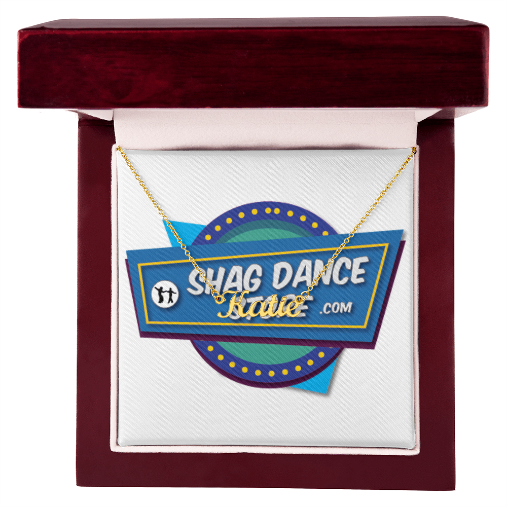 Personalized Cursive Shag Necklace